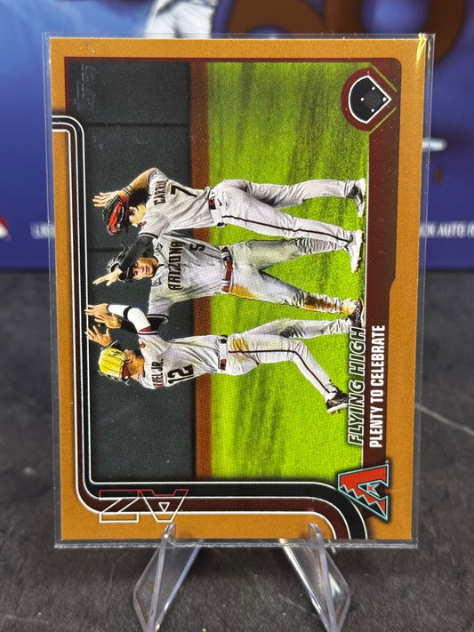 2025 Topps Series 1 - Corbin Carroll, Thomas, Gurriel Jr. #297 Gold /2025