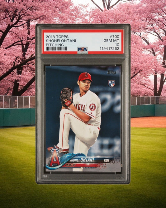 2018 TOPPS - PITCHING #700 SHOHEI OHTANI ROOKIE (RC) PSA 10