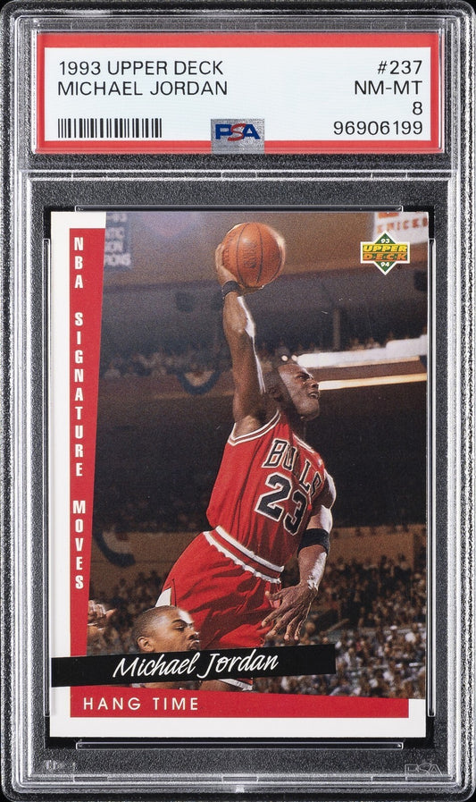 1993 UPPER DECK #237 MICHAEL JORDAN PSA 8