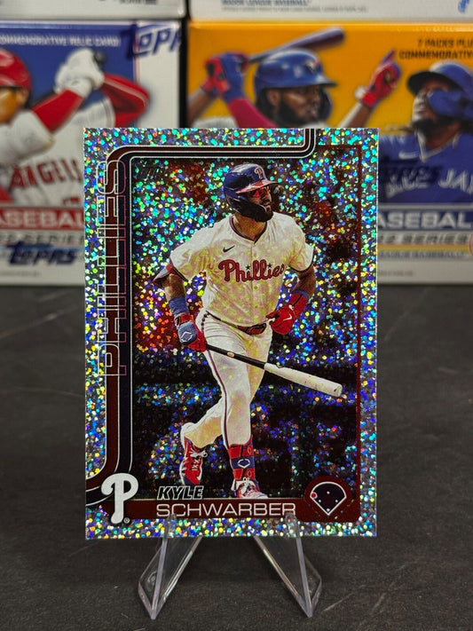 2025 Topps Series 1 - Kyle Schwarber #141 Confetti Sparkle