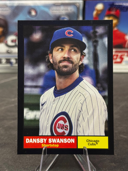 2024 Topps Archives - 1961 Topps Dansby Swanson #89 Black Foilboard