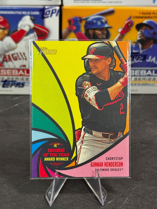Topps Heritage High Number - ROY Winner Gunnar Henderson #AW-5