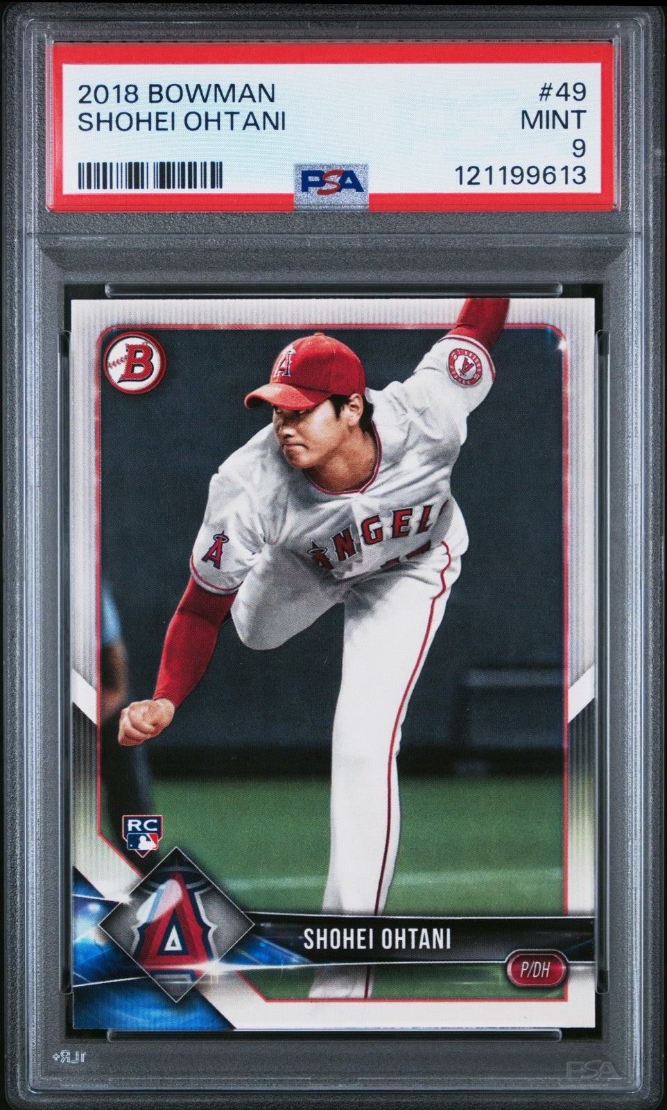 2018 BOWMAN #49 SHOHEI OHTANI ROOKIE RC PSA 9