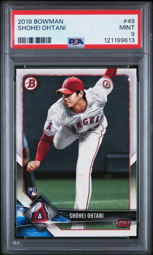 2018 BOWMAN #49 SHOHEI OHTANI ROOKIE RC PSA 9