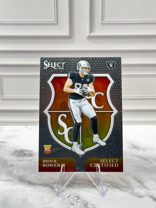 2024 Panini Select - Select Certified Rookies Brock Bowers #7 (RC)