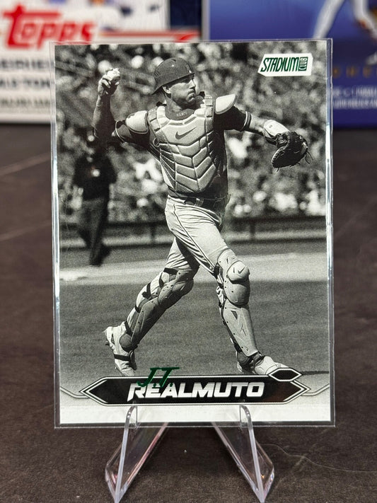 2024 Topps Stadium Club - J.T. Realmuto Black and White #279