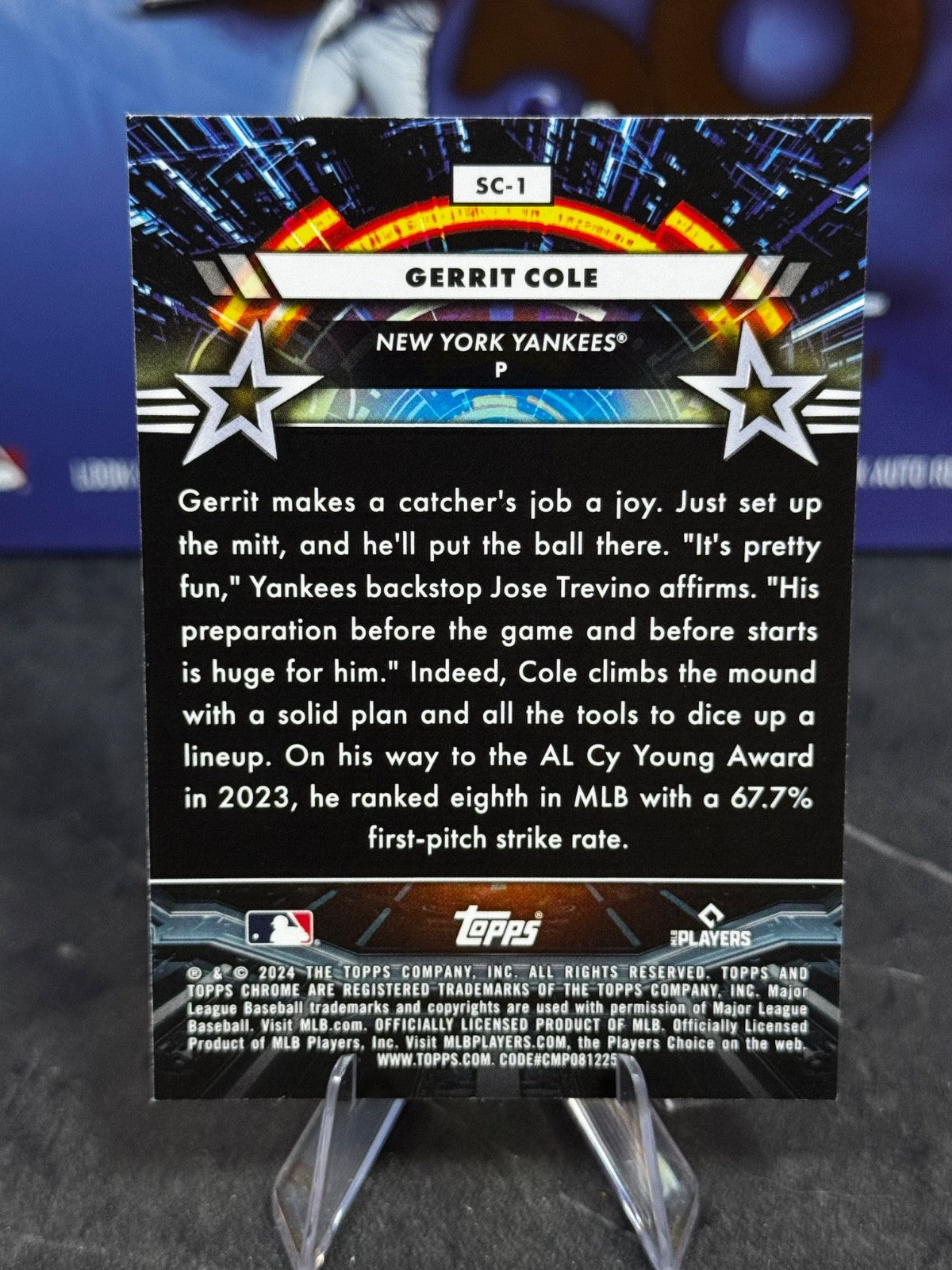 2024 Topps Cosmic Chrome - Star Command Gerrit Cole #SC-1