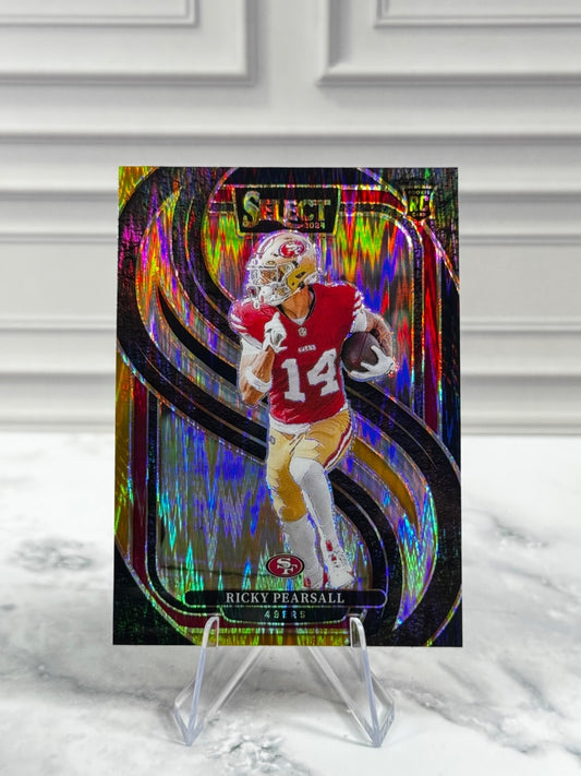 2024 Panini Select - Premier Level Ricky Pearsall #173 Red & Yellow Shock (RC)