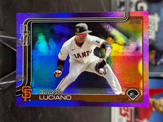 2025 Topps Series 1 - Marco Luciano #156 Purple Foil /250