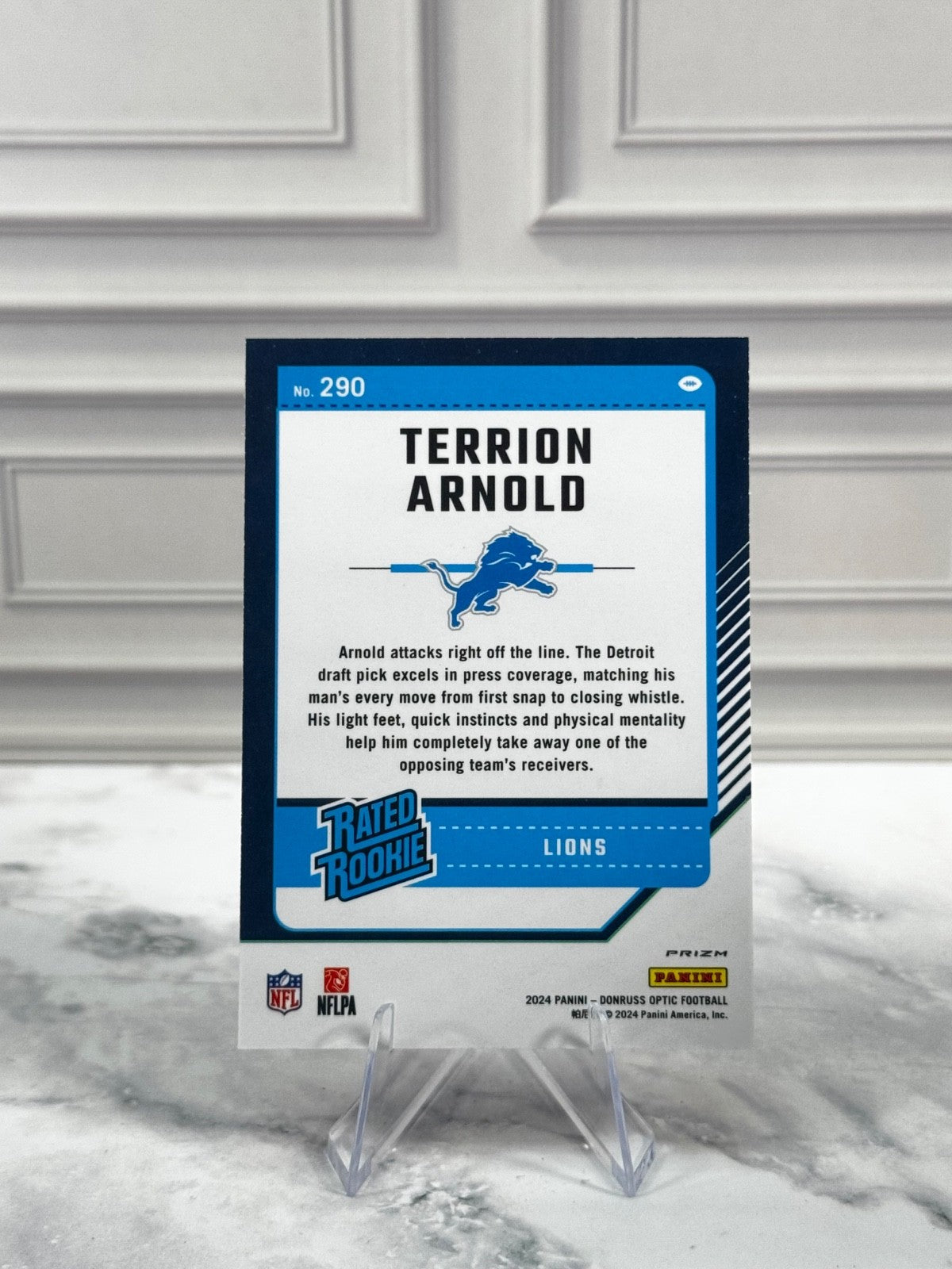 2024 Panini Donruss Optic - Rated Rookie Terrion Arnold #290 Purple Scope (RC)