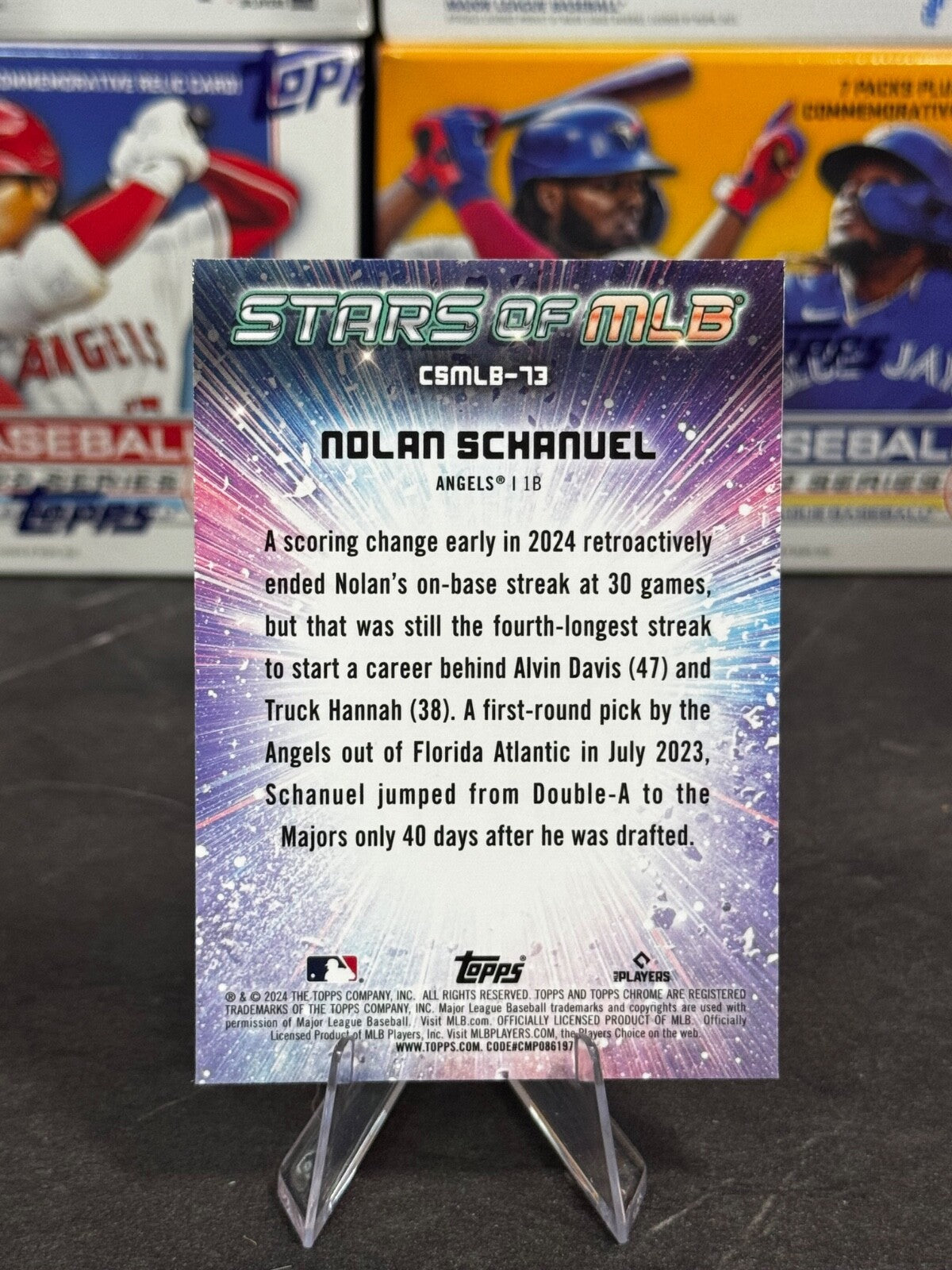 2024 Topps Update Series - Stars of MLB Chrome Nolan Schanuel #CSMLB-73 (RC)