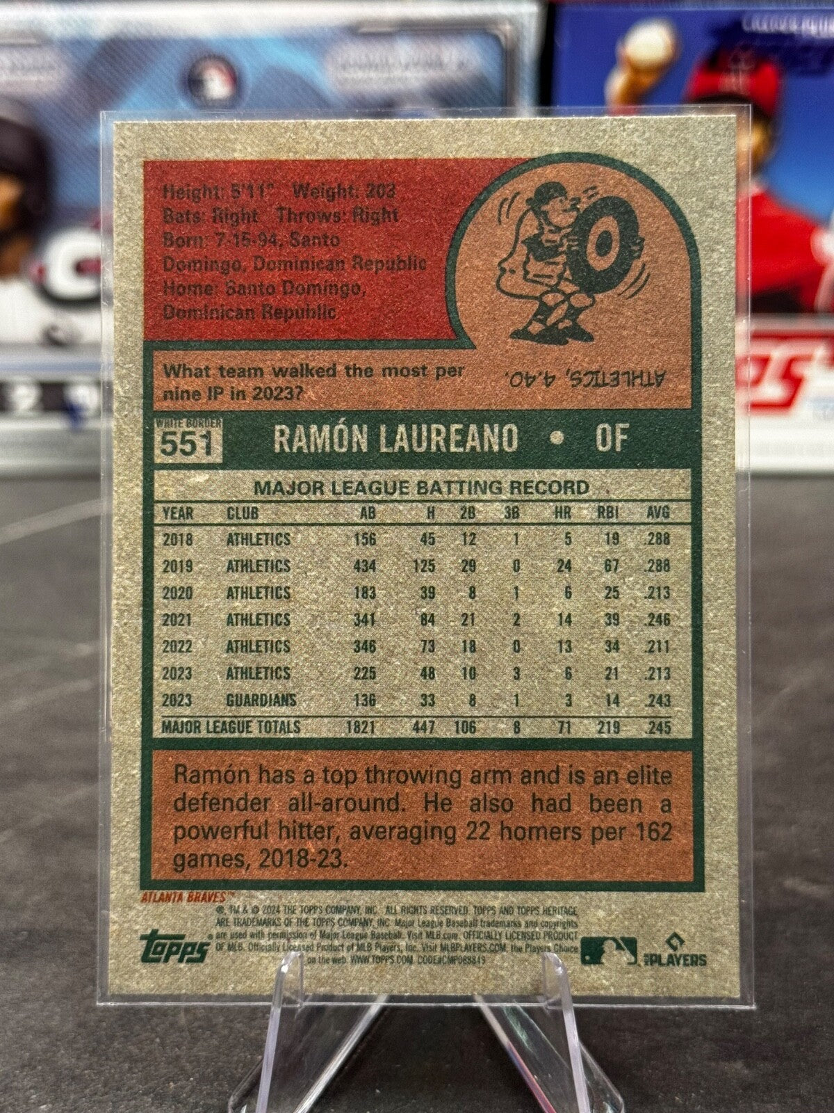 2024 Topps Heritage High Number - Ramon Laureano White Border #551