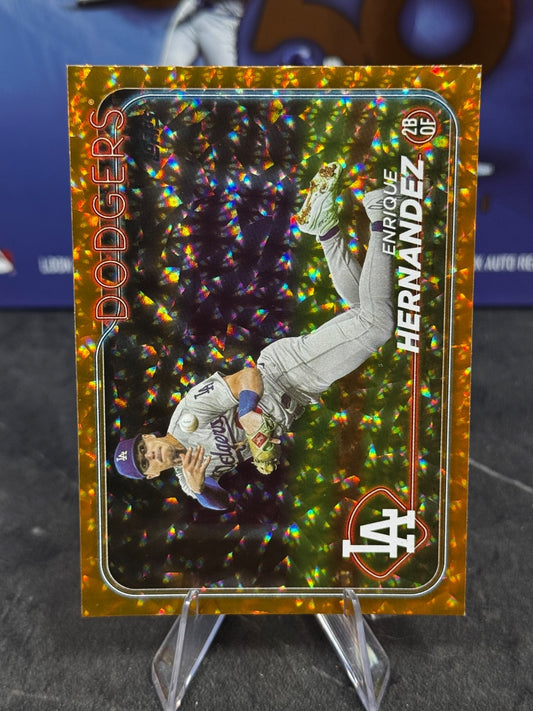 2024 Topps Series 2 - Enrique Hernandez #398 Orange Foil /299