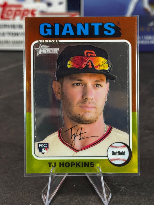 2024 Topps Heritage High Number - TJ Hopkins #628 (RC)