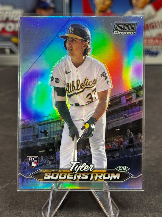 2024 Topps Stadium Club - Tyler Soderstrom Rookie #215 Refractor (RC)