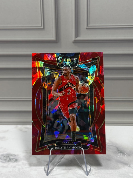 2024-25 Panini Prizm - Jonathan Mogbo #260 Red Ice Prizm (RC)