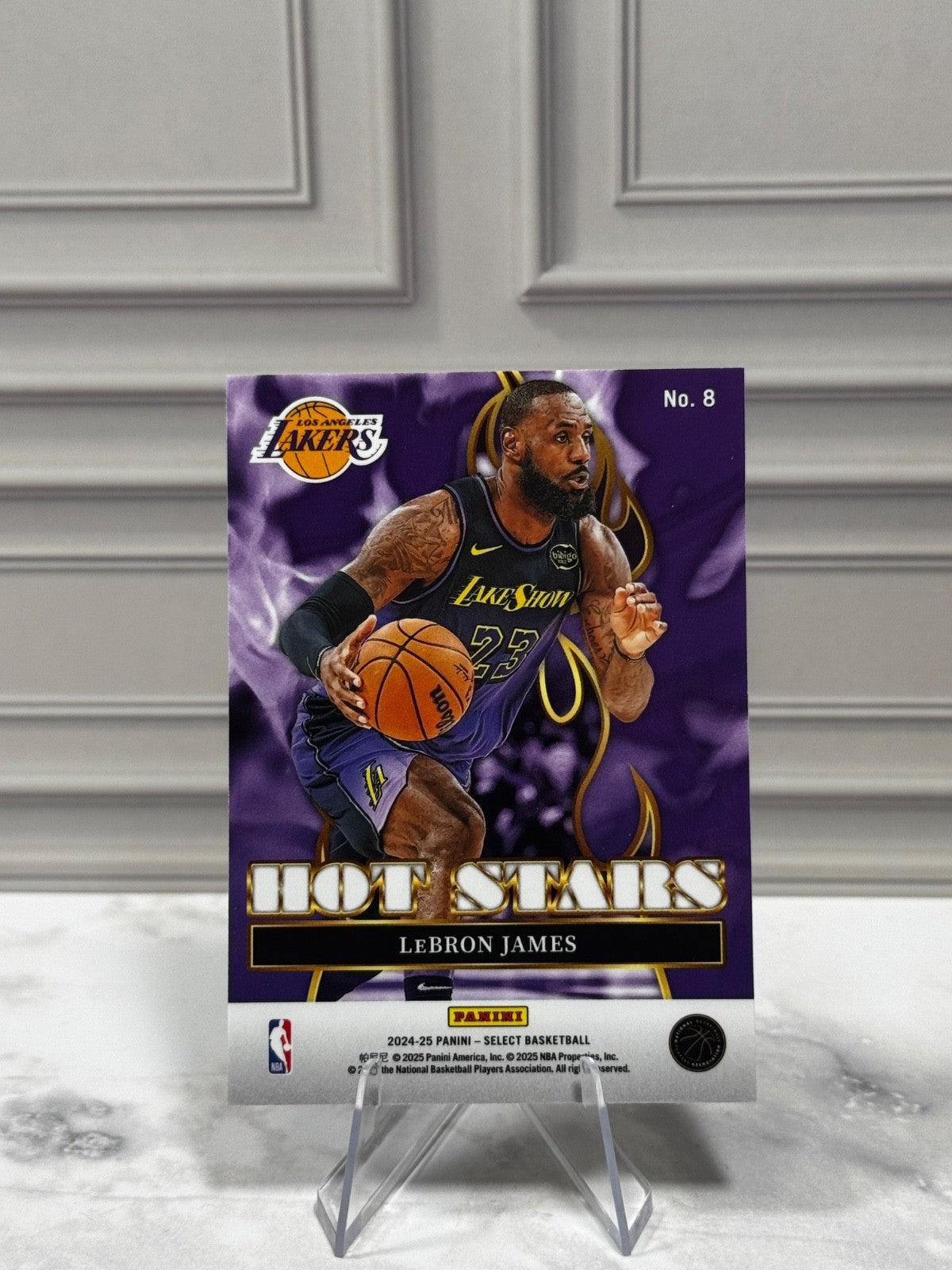 2024-25 Panini Select - #8 Lebron James Hot Stars