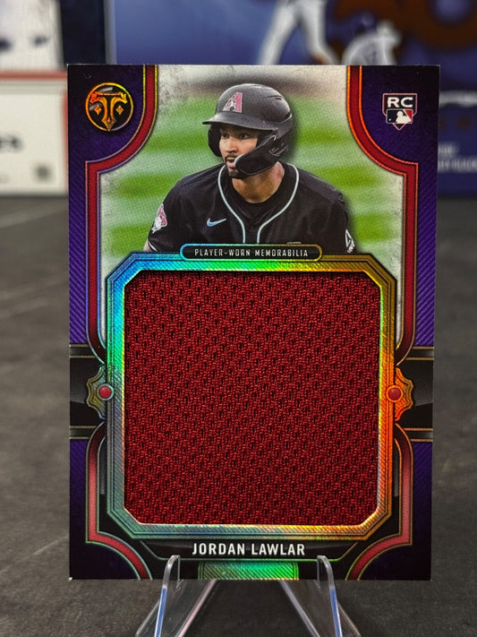 2024 Topps Triple Threads - Jordan Lawlar /36 Purple Rookie Jumbo Relic #RJR-JLA
