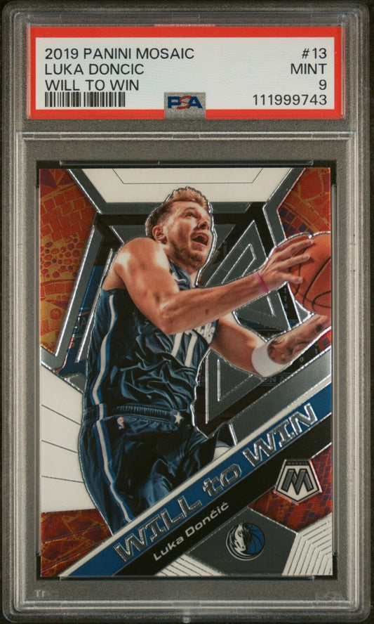 2019 Panini Mosaic - Will to Win #13 Luka Dončić PSA 9