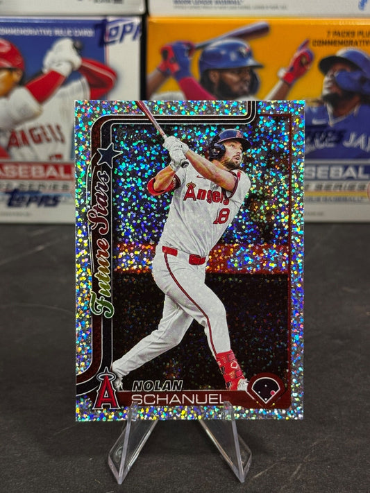 2025 Topps Series 1 - Future Stars Nolan Schanuel #210 Confetti Sparkle