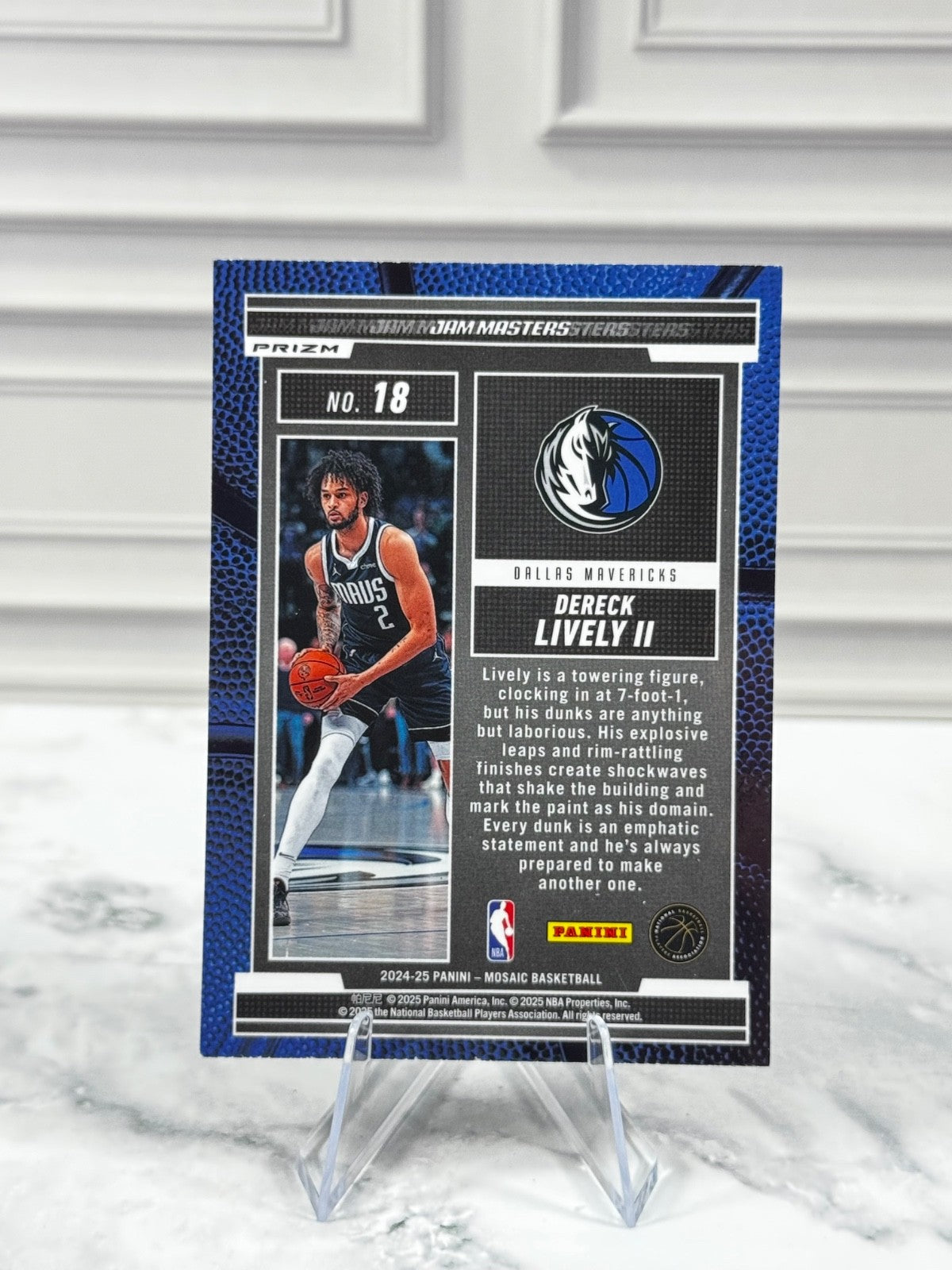2024-25 Panini Mosaic - Dereck Lively II Jam Masters Green Prizm #18