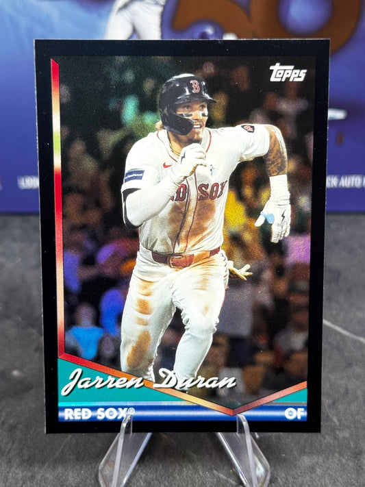 2024 Topps Archives - 1994 Topps Jarren Duran #257 Black Foil
