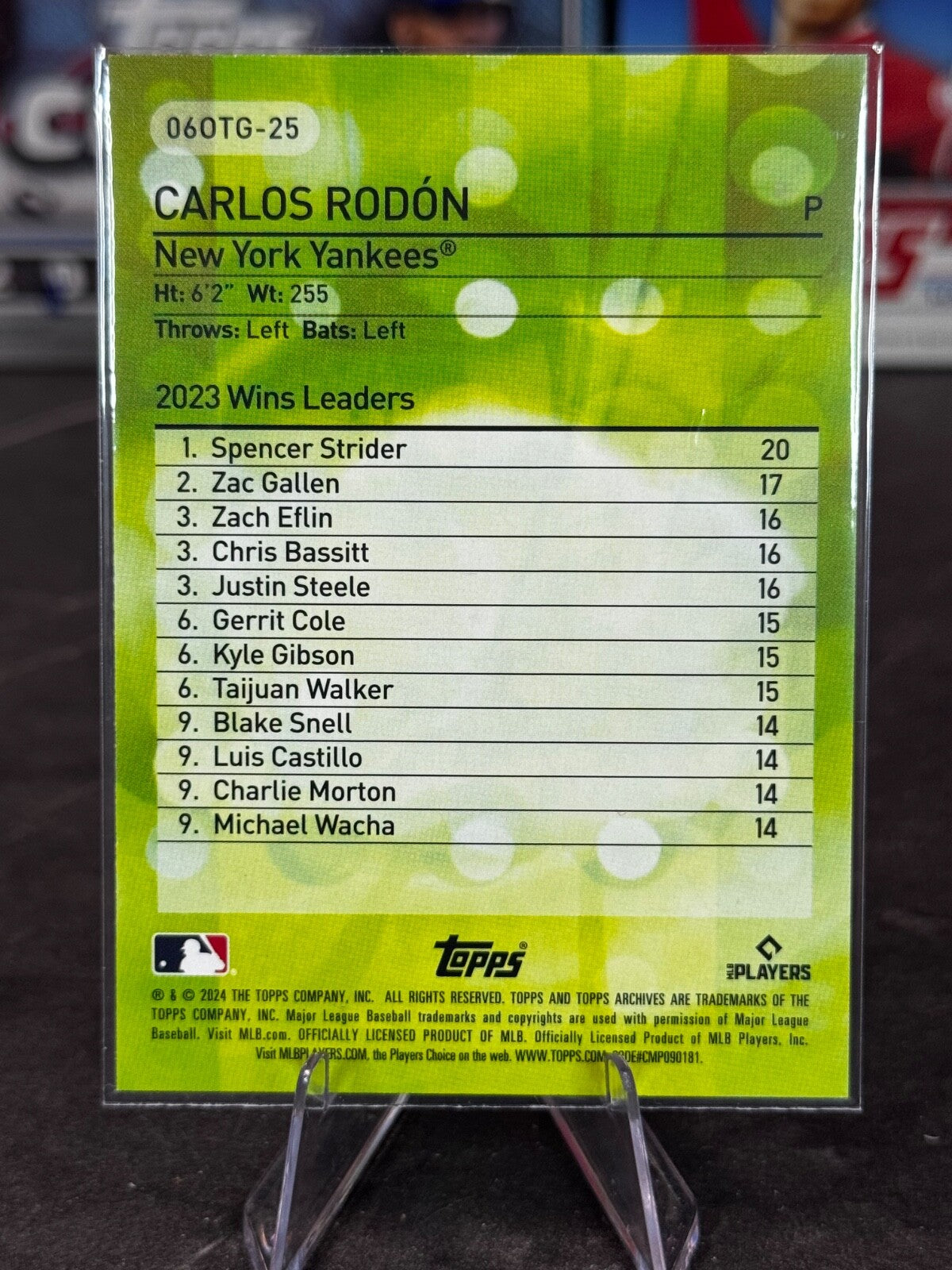 2024 Topps Archives - 2006 Own the Game Carlos Rodon #06OTG-25