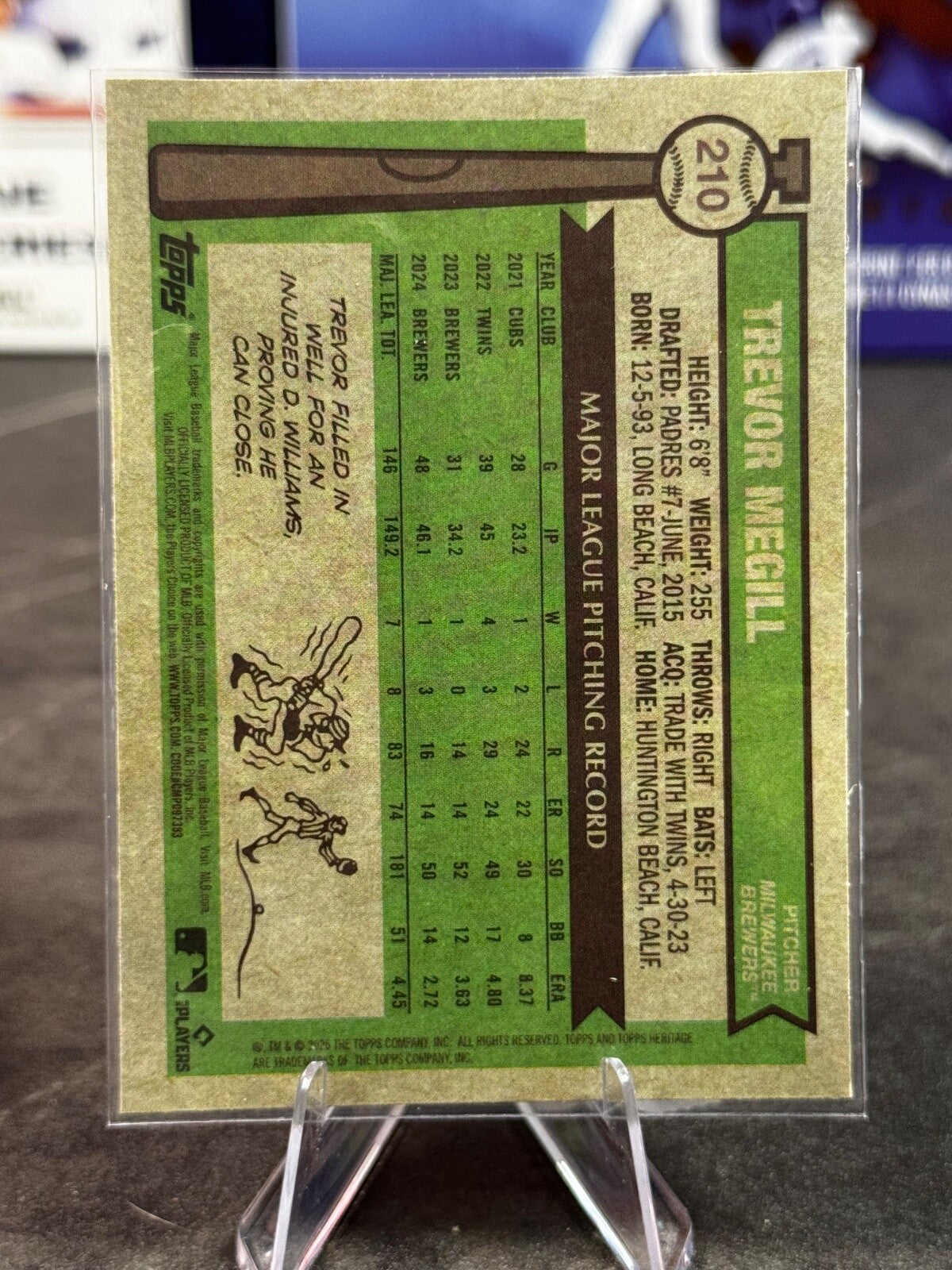 2025 Topps Heritage - Trevor Megill #210