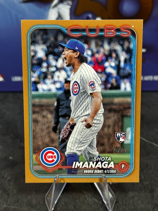 2024 Topps Update Series - Rookie Debut Shota Imanaga #US281 Gold /2024 (RC)