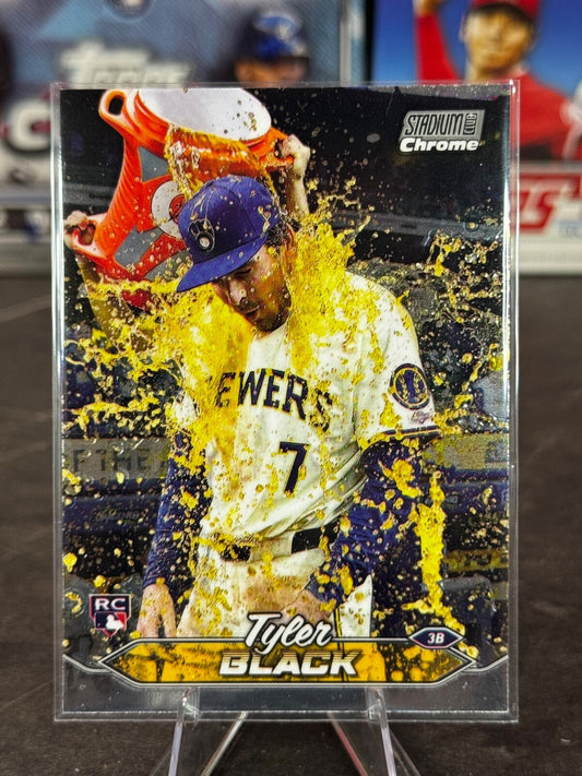 2024 Topps Stadium Club - Tyler Black #177 Chrome (RC)